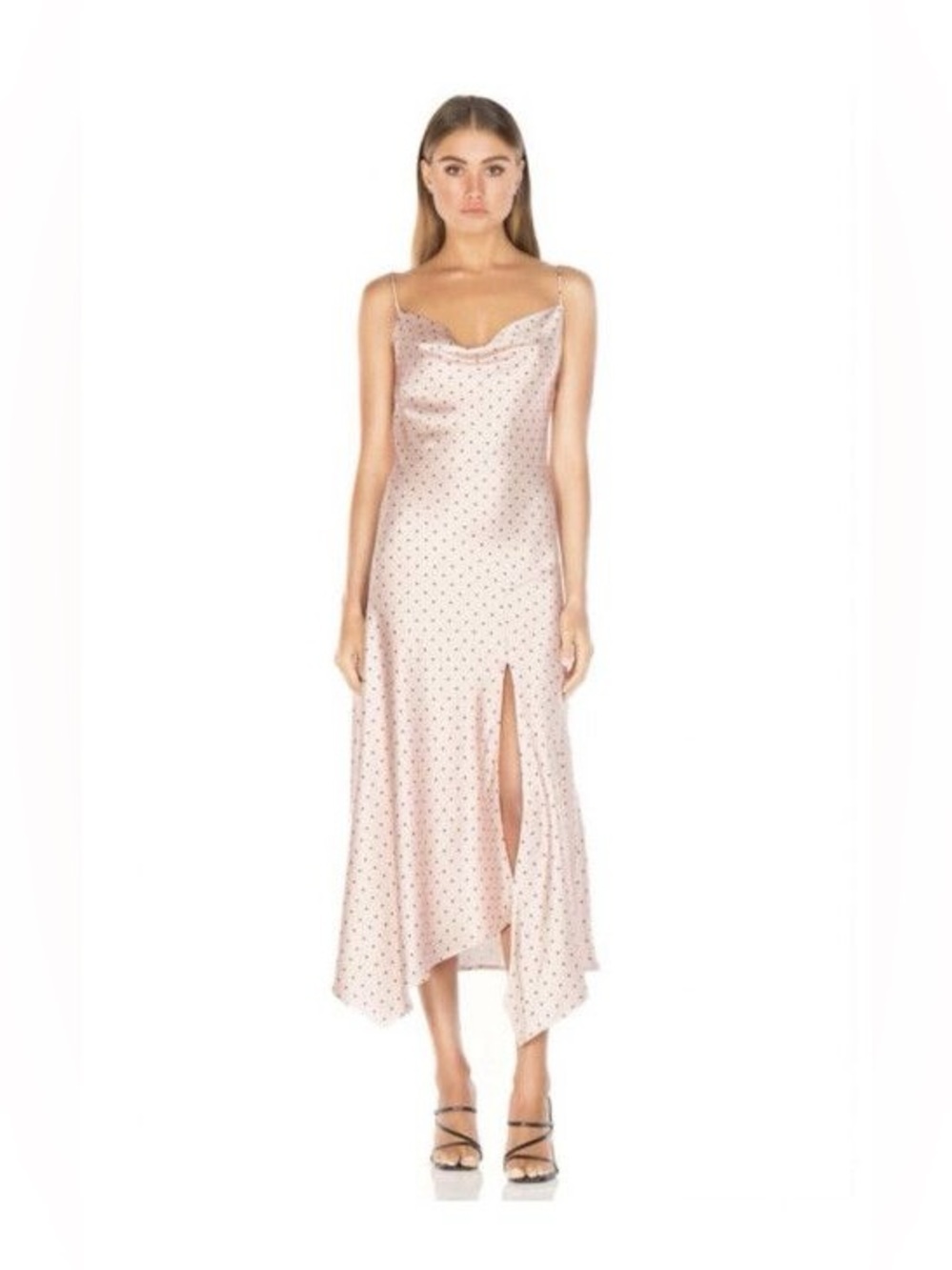 Misha Collection Poppy Dress in Blush Navy Size 2